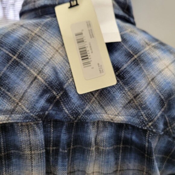 SILVER Jeans Plaid Long Roll Tab Sleeve Shirt Men's.  Size XXL.  NWT $69 - Picture 10 of 10
